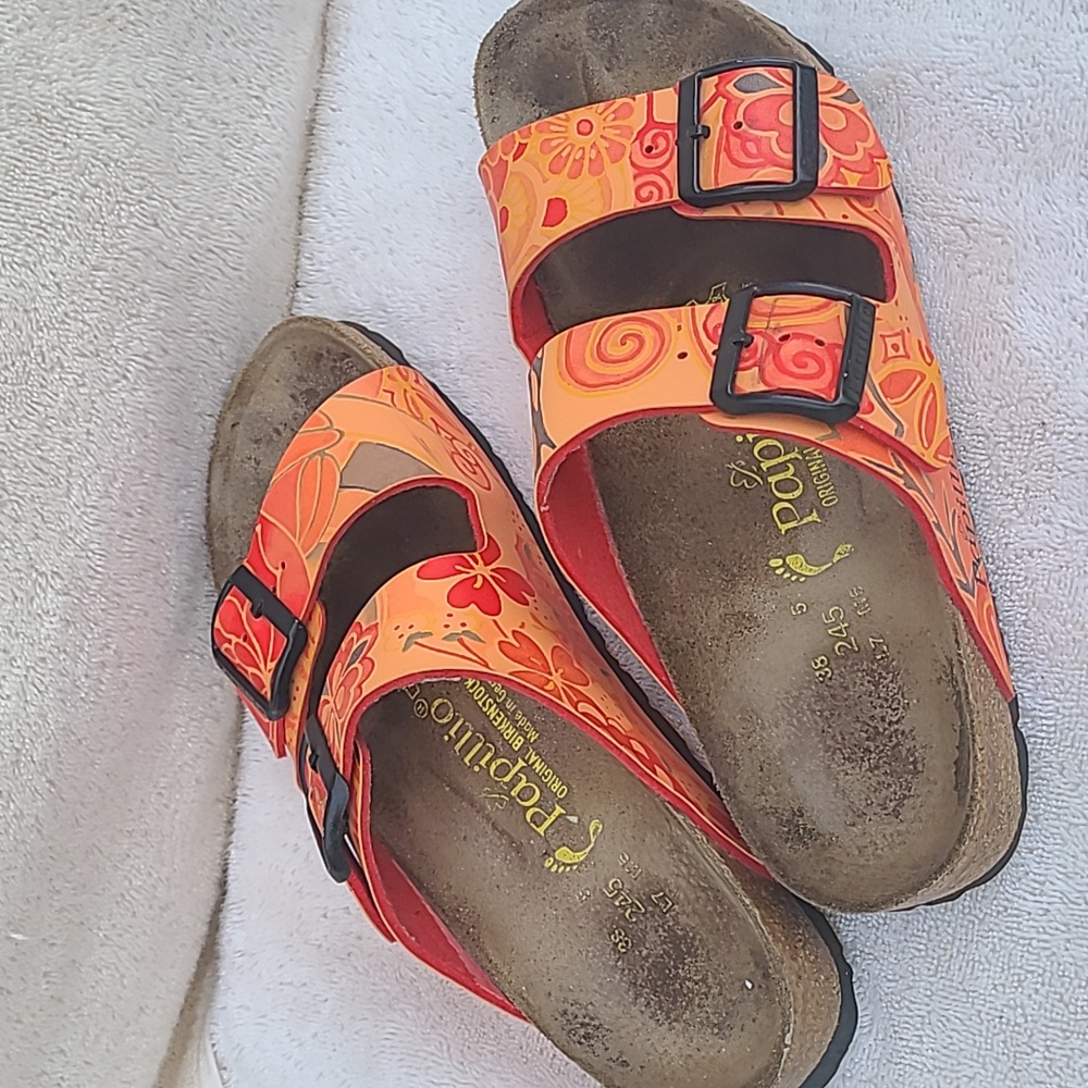 Birkenstock Papillio Sandal. Arizona style with colorful Birko-Flor straps.